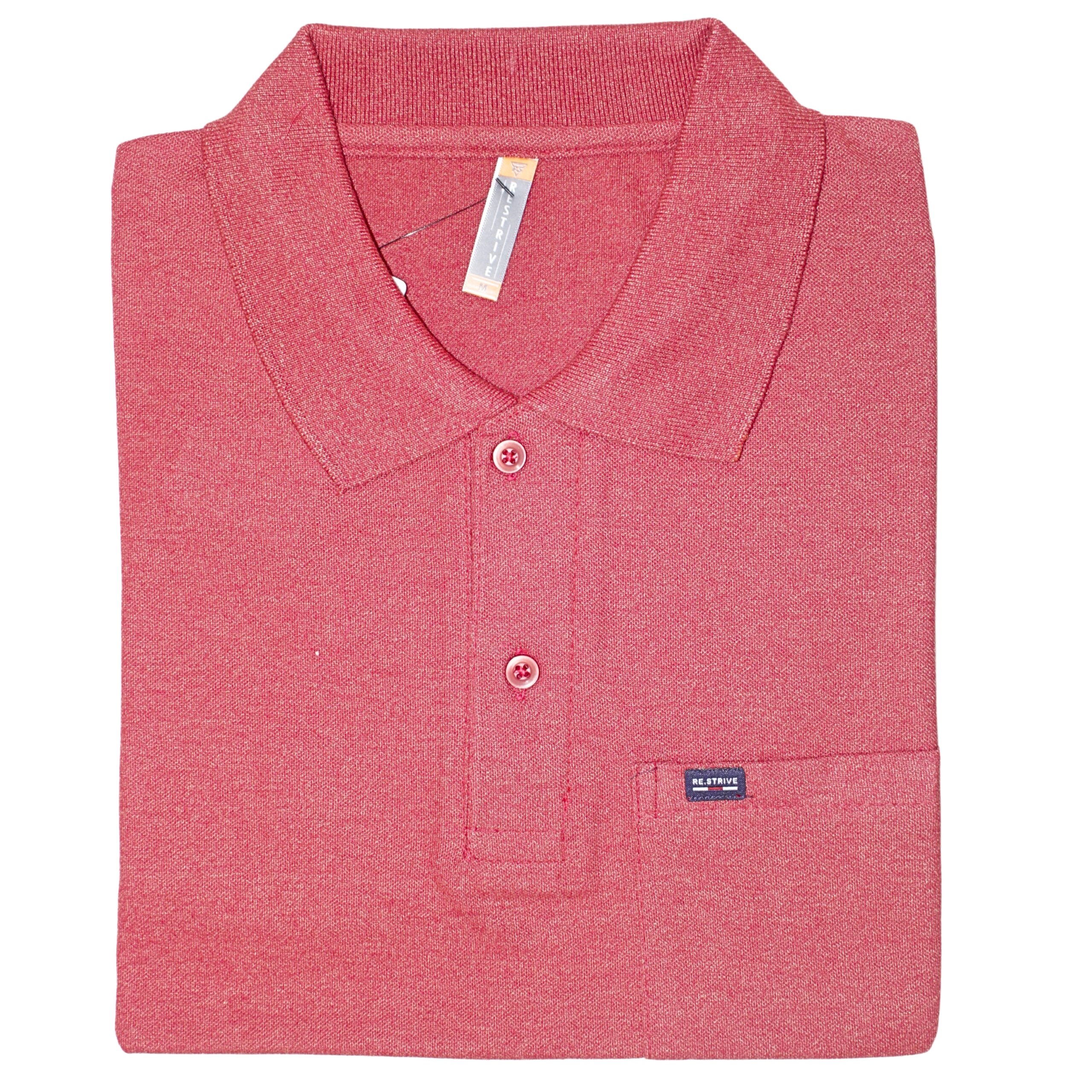 Men maroon polo t-shirt with pocket casual wear